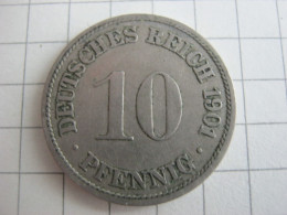 Germany 10 Pfennig 1901 F - 10 Pfennig