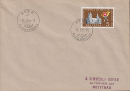 1955 Schweiz FDC, Zum:CH 321, Mi:CH 608, Briefmarkenausstellung Lausanne °d - Cartas & Documentos