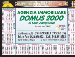 Calendarietto - Agenzia Immobiliare Domus - Campionato Di Calcio Serie A - Anno 2000 - Kleinformat : 1991-00