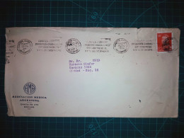 ARGENTINE; Enveloppe De « L'Association Médicale Argentine » Avec Une Banderole Parlante « Respectez Vos Devoirs Civique - Used Stamps