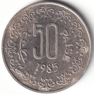 INDIA COIN LOT 105, 50 PAISE 1985, KOREA MINT, AUNC - Indien