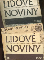 Lidove Noviny - 2 Volumes : I / 1988 + II / 1989 - HANAK JIRI - 1990 - Cultural