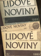 Lidove Noviny - 2 Volumes : I / 1988 + II / 1989 - HANAK JIRI - 1990 - Cultura