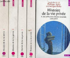 Histoire De La Vie Privée - Tomes 1+2+3+4+5 (5 Volumes) - Collection Points Histoire N°260-261-262-263-264. - Ariès Phil - Other & Unclassified
