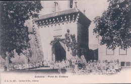 Aubonne VD, Porte Du Château, Enfants Des Ecoles Devant Le Bâtiment (657) - Aubonne