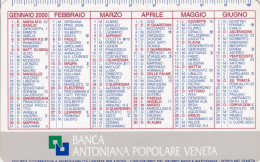 Calendarietto - Banca Antoniana Popolare Veneta - Anno 2000 - Formato Piccolo : 1991-00