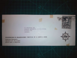 ARGENTINE; Enveloppe De "La Confédération Des Organisations Touristiques D'Amérique Latine". Avec Une Banderole Parlante - Used Stamps