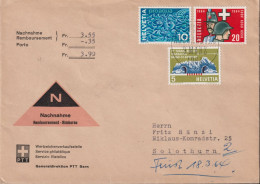 1964 Schweiz Nachnahme Brief, Zum:CH 406-408, Mi:CH 791-793,( Siehe Rückseite) - Brieven En Documenten