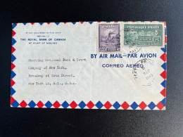 HAITI 1946 AIR MAIL LETTER PORT AU PRINCE TO NEW YORK 05-12-1946 - Haiti