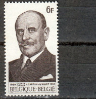 BELGIQUE : 1512 ** MNH – Comte Henry Carton De Wiart (1969) - Unused Stamps