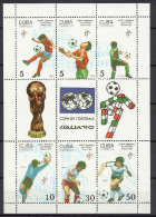 Cuba 1990 Football Soccer World Cup Sheetlet MNH - 1990 – Italia