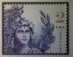 United States, Scott #5296, Used(o), 2018, Statue Of Freedom, $2.00, Indigo - Oblitérés