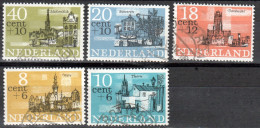 NEDERLAND: 817-21 (0) - Steden - Villes - Cities 1965 - Oblitérés