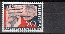 Liechtenstein 366 ** MNH – EUROPA (1962) - Nuevos