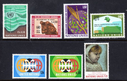 UNITED NATIONS UN GENEVA - 1971 COMPLETE YEAR SET (7V) AS PICTURED FINE MNH ** SG G16-G22 - Ungebraucht