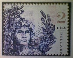 United States, Scott #5296, Used(o), 2018, Statue Of Freedom, $2.00, Indigo - Gebraucht