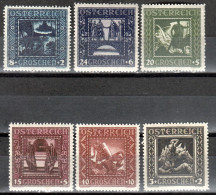 AUSTRIA 368-73 ** MNH (1926) – NIBELUNGEN - Neufs