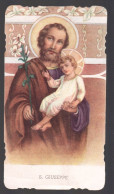 ANTICO SANTINO - S.GIUSEPPE CON GESU BAMBINO - HOLY CARD - IMAGE PIEUSE  (H891) CERERIA COSENTINO - CATANIA - Imágenes Religiosas