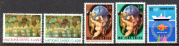 UNITED NATIONS UN GENEVA - 1974 COMPLETE YEAR SET (5V) AS PICTURED FINE MNH ** SG G41-G45 - Neufs