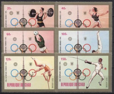 Tschad 1972 Olympische Sommerspiele München 582/87 A Postfrisch - Tchad (1960-...)