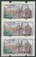 Israel ATM 1994 Bethlehem Satz 3 Werte (ohne Phosphor) ATM 11.1 X S1 Gestempelt - Vignettes D'affranchissement (Frama)
