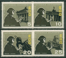 DDR 1966 Nationale Volksarmee NVA 1161/64 Postfrisch - Unused Stamps