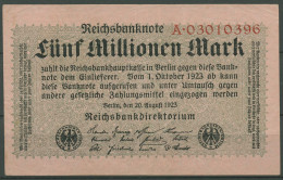 Dt. Reich 5 Millionen Mark 1923, Reichsdruck, Ro 104 A Serie A Gebraucht (K848) - 5 Millionen Mark