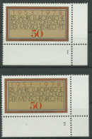 Bund 1978 Schutz Der Menschenrechte 979 Ecke 4 Formnummer 1,2 Postfrisch (E992) - Nuevos