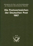 DDR Jahrbuch 1987 Mit Allen Marken, GA Postfrisch Und Schwarzdruck (XL9593) - Neufs
