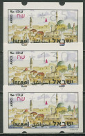 Israel ATM 1994 Akko Satz 3 Werte (ohne Phosphor) ATM 8.1 X S1 Postfrisch - Frankeervignetten (Frama)