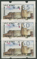 Israel ATM 1994 Jerusalem Satz 3 Werte (ohne Phosphor) ATM 12.1 X S1 Gestempelt - Vignettes D'affranchissement (Frama)