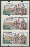 Israel ATM 1994 Bethlehem Satz 3 Werte (ohne Phosphor) ATM 11.1 X S3 Postfrisch - Frankeervignetten (Frama)