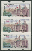 Israel ATM 1994 Bethlehem Satz 3 Werte (ohne Phosphor) ATM 11.1 X S1 Postfrisch - Franking Labels