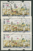 Israel ATM 1994 Akko, Nr. 023, 3 Werte Mit Phosphor ATM 14.3 Y S2 Gestempelt - Vignettes D'affranchissement (Frama)