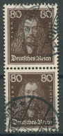Dt. Reich 1926 Berühmte Deutsche: Albrecht Dürer 397 Senkrechtes Paar Gestempelt - Usados