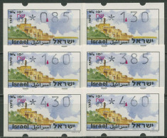 Israel ATM 1994 Jaffa Automat 033, Satz 6 Werte, ATM 16.2 X S Postfrisch - Vignettes D'affranchissement (Frama)