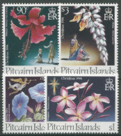 Pitcairn 1994 Weihnachten Blumen 440/43 Postfrisch - Pitcairn