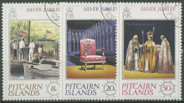 Pitcairn 1977 25. Regierungsjubiläum Königin Elisabeth II. 160/62 Gestempelt - Islas De Pitcairn