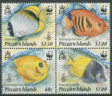 Pitcairn 2010 WWF Naturschutz Fische Der Korallenriffe 805/08 ZD Postfrisch - Pitcairneilanden