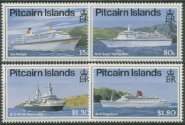 Pitcairn 1991 Kreuzfahrtschiffe 377/80 Postfrisch - Islas De Pitcairn
