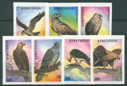 Kirgisien 1995 Tiere Vögel Greifvögel 74/80 B Postfrisch - Kirgizië