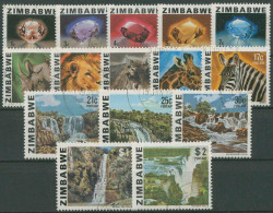 Simbabwe 1980 Edelsteine Tiere Wasserfälle 227/41 Gestempelt - Zimbabwe (1980-...)