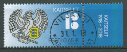Estland 2018 Verteidigungsbund Kaitseliit Wappen 912 Gestempelt - Estonie
