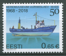 Estland 2018 Meeresmuseum Forschungsschiff Mare 917 Postfrisch - Estonia