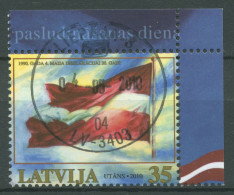 Lettland 2010 20 Jahre Unabhängigkeit Flagge 786 Gestempelt - Lettonia