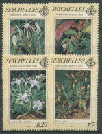 Seychellen 1983 Blumengemälde Von Marianne North 540/43 Postfrisch - Seychellen (1976-...)