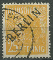 Berlin 1948 Schwarzaufdruck 10 Gestempelt, Kl. Fehler (R80828) - Gebruikt