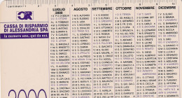 Calendarietto - Cassa Di Risparmio Di Alessandria - Anno 2000 - Petit Format : 1991-00