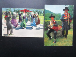 CPA 63 Puy De Dôme L'AUVERGNE  Folklore  - Lot De 2 Cartes Postales  TERRADOUR FLOURICAT AURILLAC - LA BOURREE - Aurillac