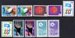 UNITED NATIONS UN GENEVA - 1975 COMPLETE YEAR SET (10V) AS PICTURED FINE MNH ** SG G46-G51, G53-G56 - Neufs